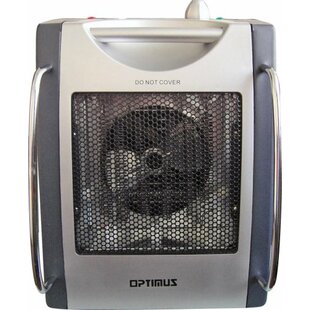 Portable 1,500 Watt Electric Convection Utility Heater With Thermostat By Optimus