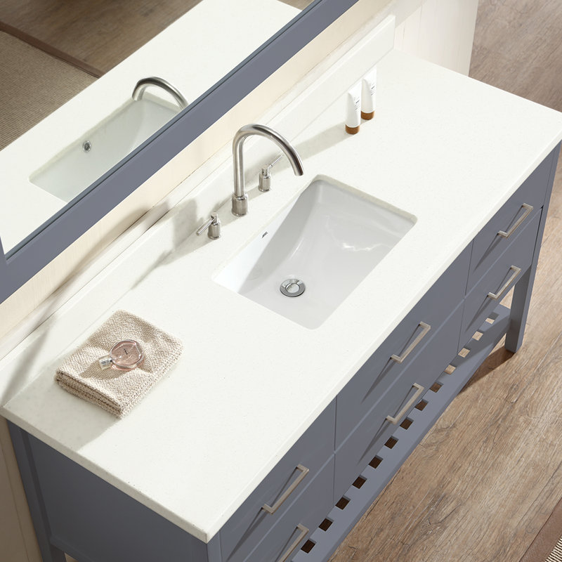 Longs Tides Felman 61 Single Bathroom Vanity With Mirror Wayfair Felman 61 Single Bathroom Vanity With Mirror
