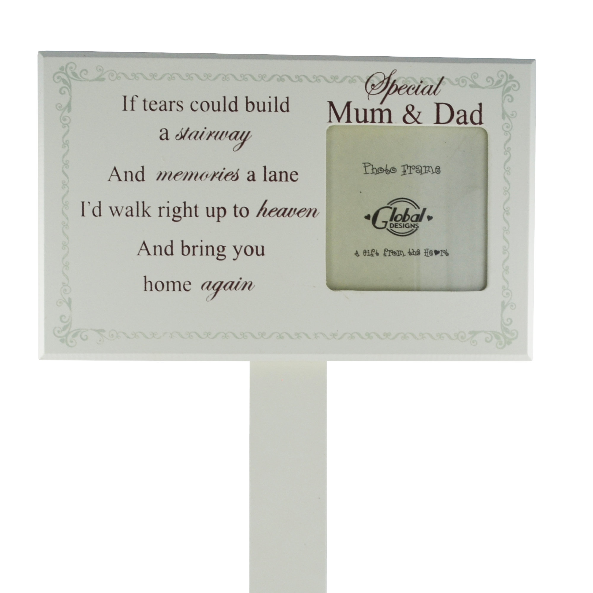 mum and dad plaque