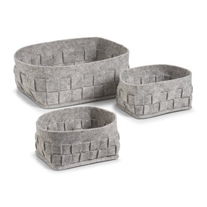 3-tlg. Körbchen-Set aus Filz von Caracella