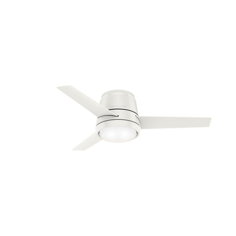 Casablanca 44" Verse White Dual Mount LED Light Damp Outdoor Ceiling Fan