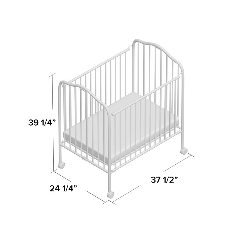 Mack Milo Ahmetli Folding Mini Portable Crib With Mattress