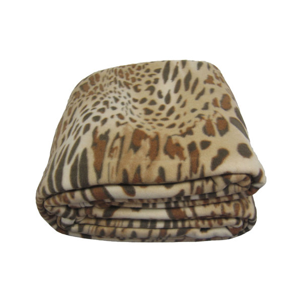 cheetah print electric blanket