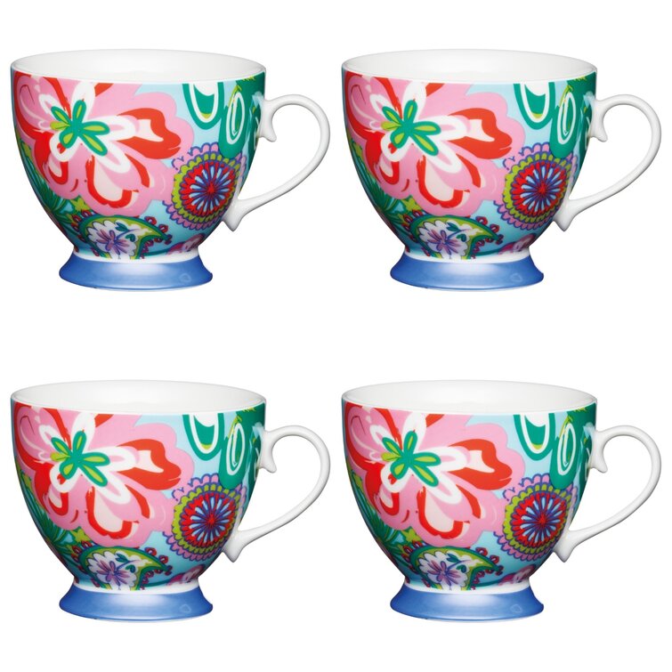 KitchenCraft Bright Floral Bone China Mug & Reviews | Wayfair.co.uk