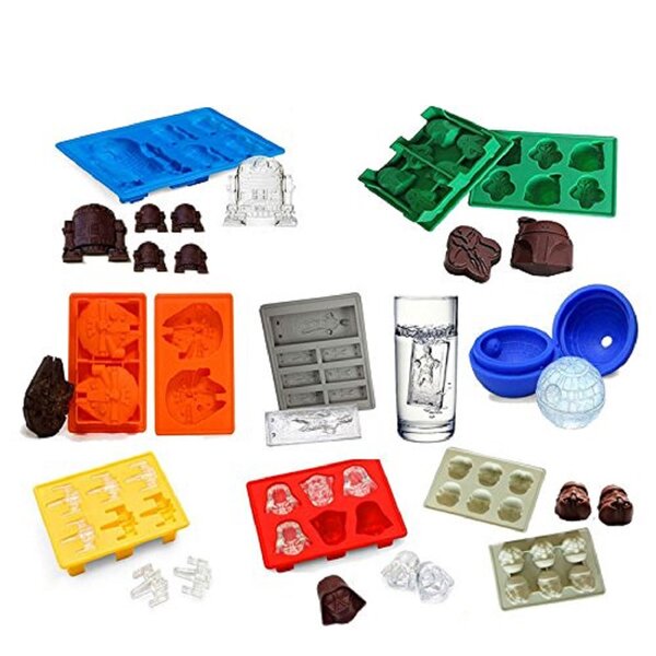 Star Wars Millennium Falcon and X-Wing Fighter Silicone Ice Tray