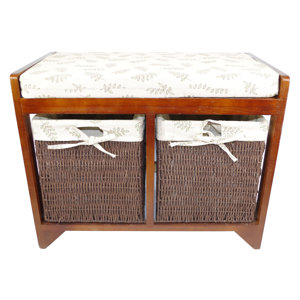 Sitzbank aus Holz mit Stauraum von Geko Products