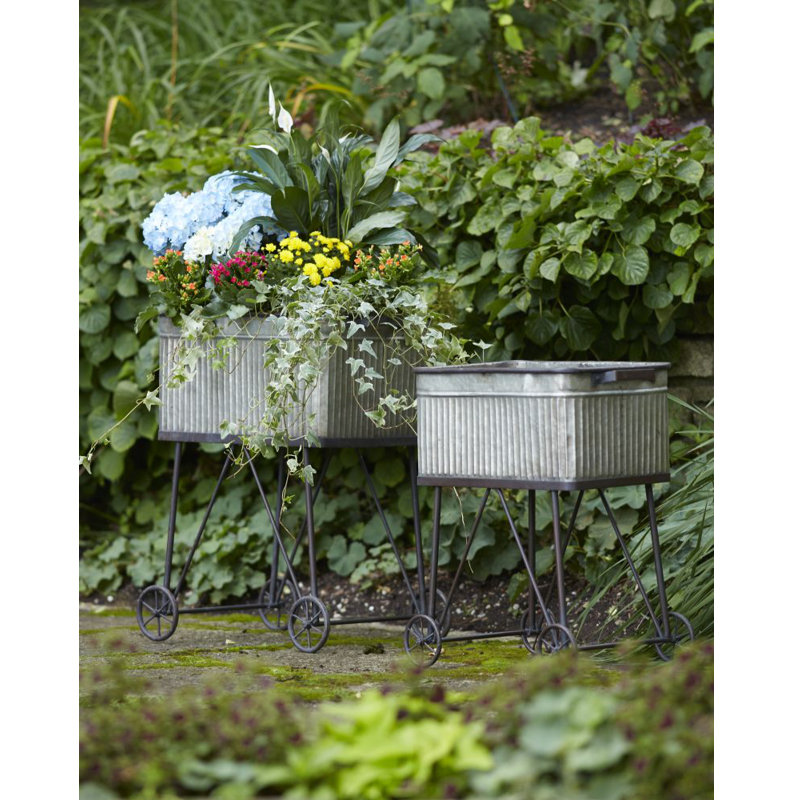 Ophelia Co Turco Wash Tub 2 Piece Planter Box Set Wayfair