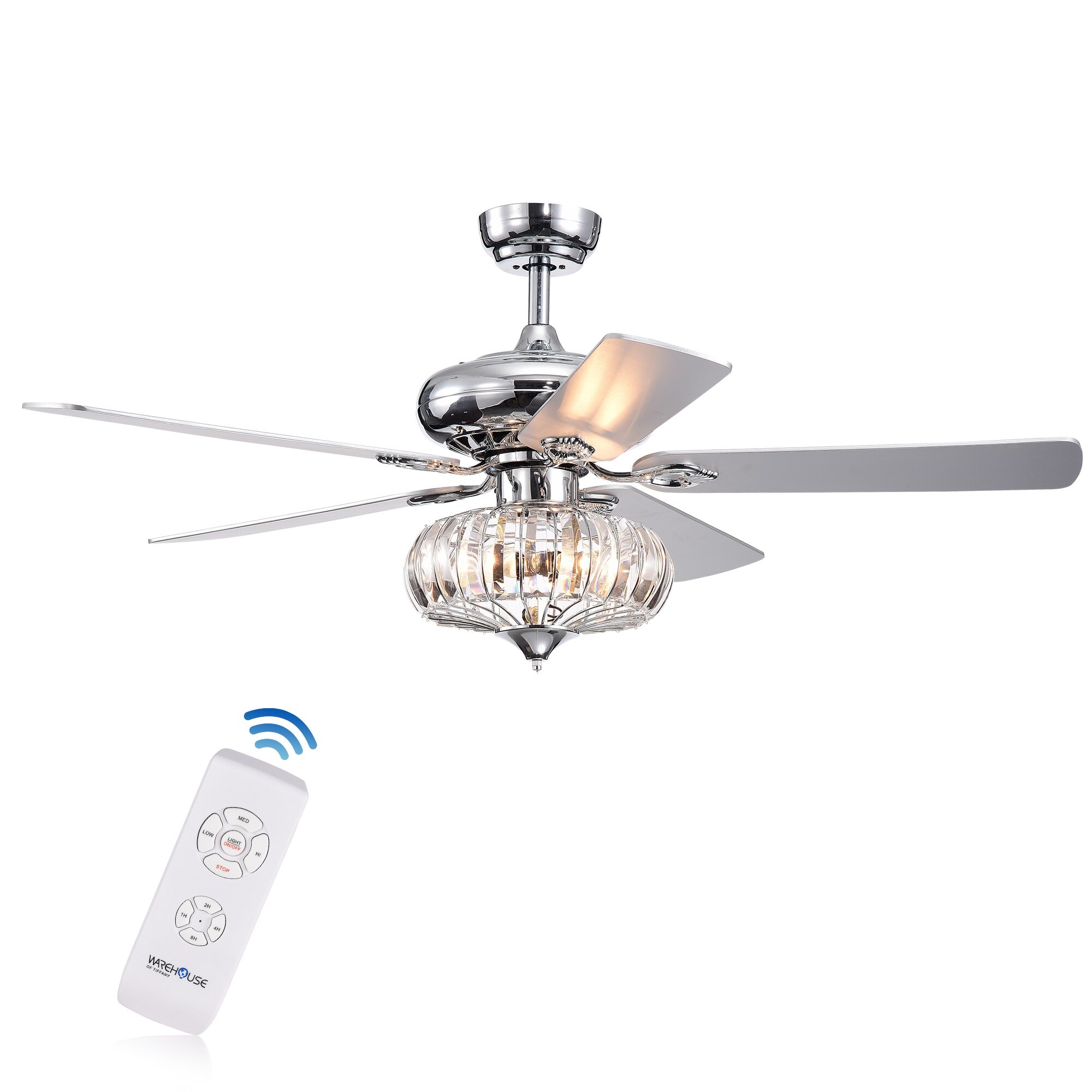 52 Kenmure 5 Blade Ceiling Fan With Remote Light Kit Included