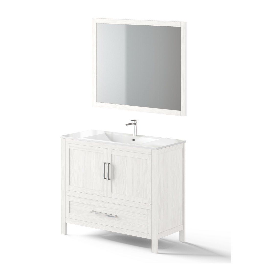 Northboro 3 Stück 1001mm Waschtisch & Spiegelsets