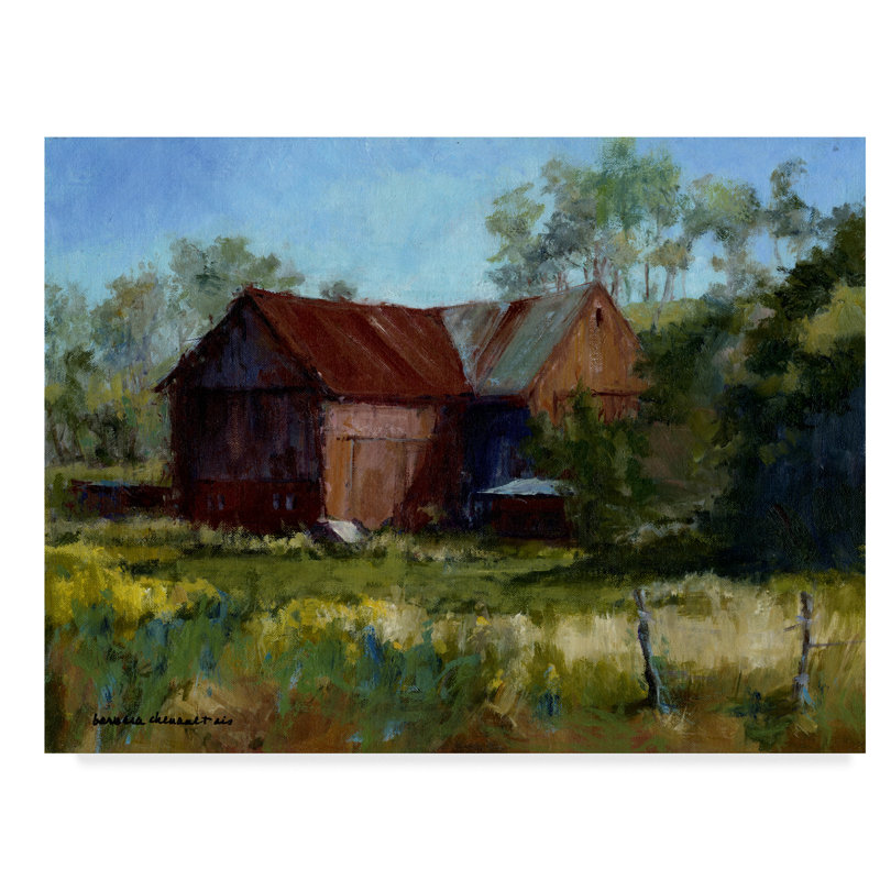 East Urban Home Amish Country Barn Acrylic Painting Print On
