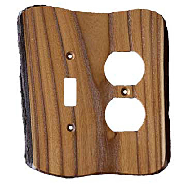 Sierra Lifestyles Rustic 2 Gang Toggle Light Switch Duplex Outlet Combination Wall Plate Reviews Wayfair