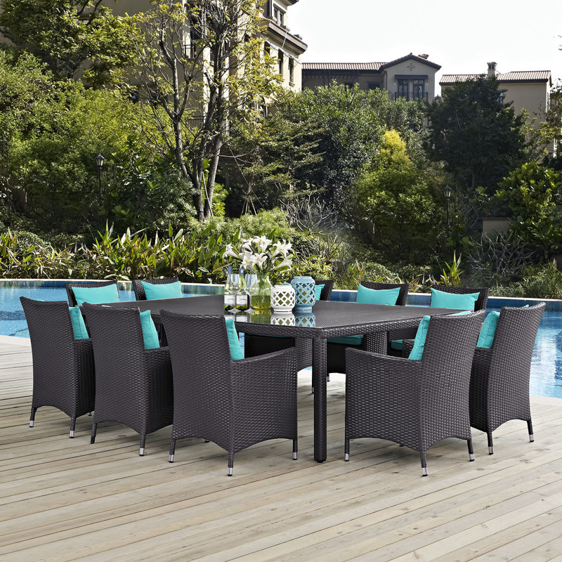 Sol 72 Outdoor™ Brentwood 11 Piece Outdoor Patio Dining ...