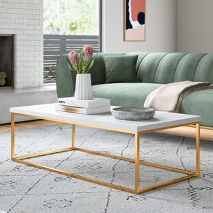 Featured image of post Marble And Gold Coffee Table Rectangle - Picket house furnishings meyers marble rectangular coffee table in white.