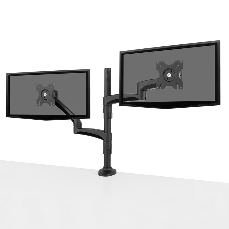 Kanto Dual Monitor Articulating Arm Desktop Mount For 13 27 Flat Panel Screen Reviews Wayfair