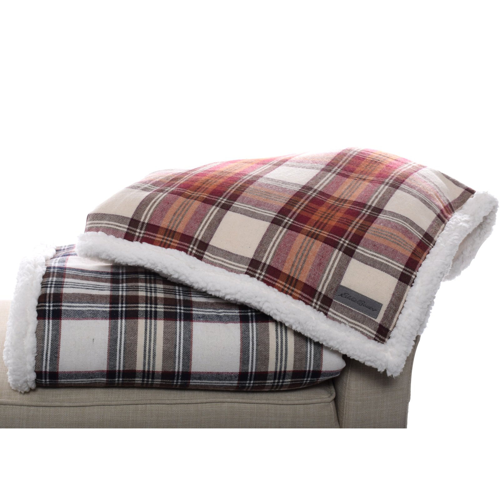 plaid flannel sherpa