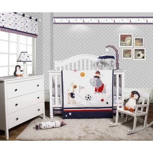 vintage sports crib bedding