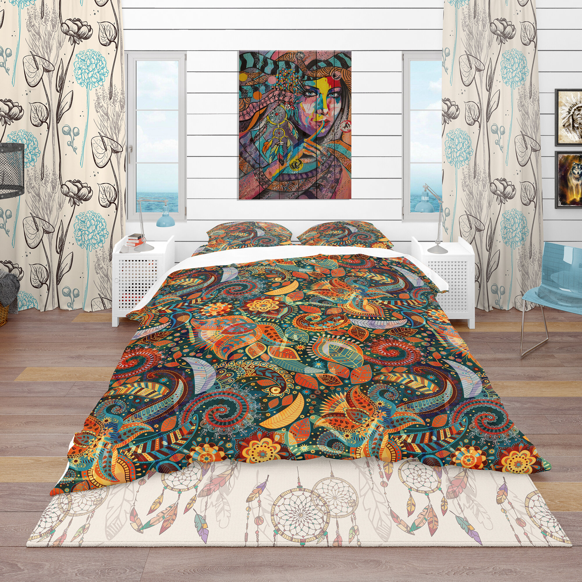 East Urban Home Bohemian And Eclectic Duvet Cover Set Wayfair Ca