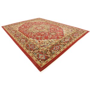 Zoey Red Area Rug