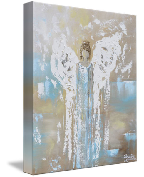 Red Barrel Studio Angel Guiding Love Acrylic Painting Print On