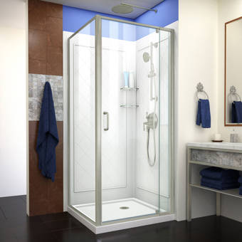 Samson 60 W X 75 H Framed Rectangle Shower Stall And Base Included Wayfair