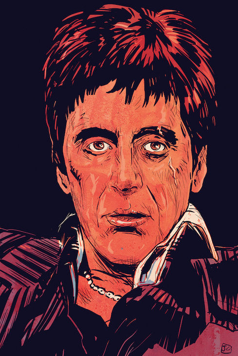 East Urban Home Tony Montana By Giuseppe Cristiano Painting On