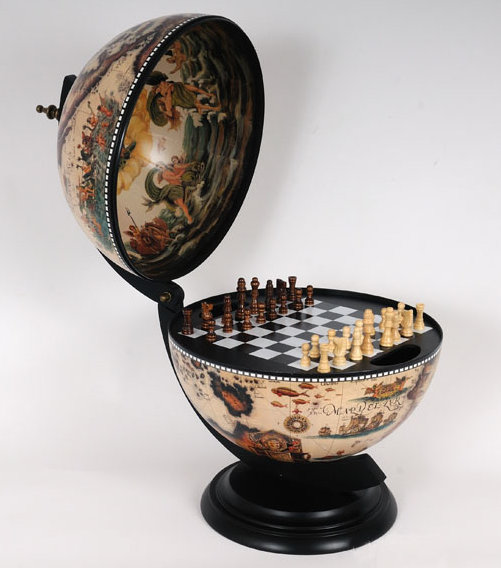 Old Modern Handicrafts White Globe With Chess Holder Reviews Wayfair