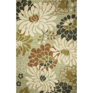 Winsford Seafoam Silhouette Indoor/Outdoor Area Rug