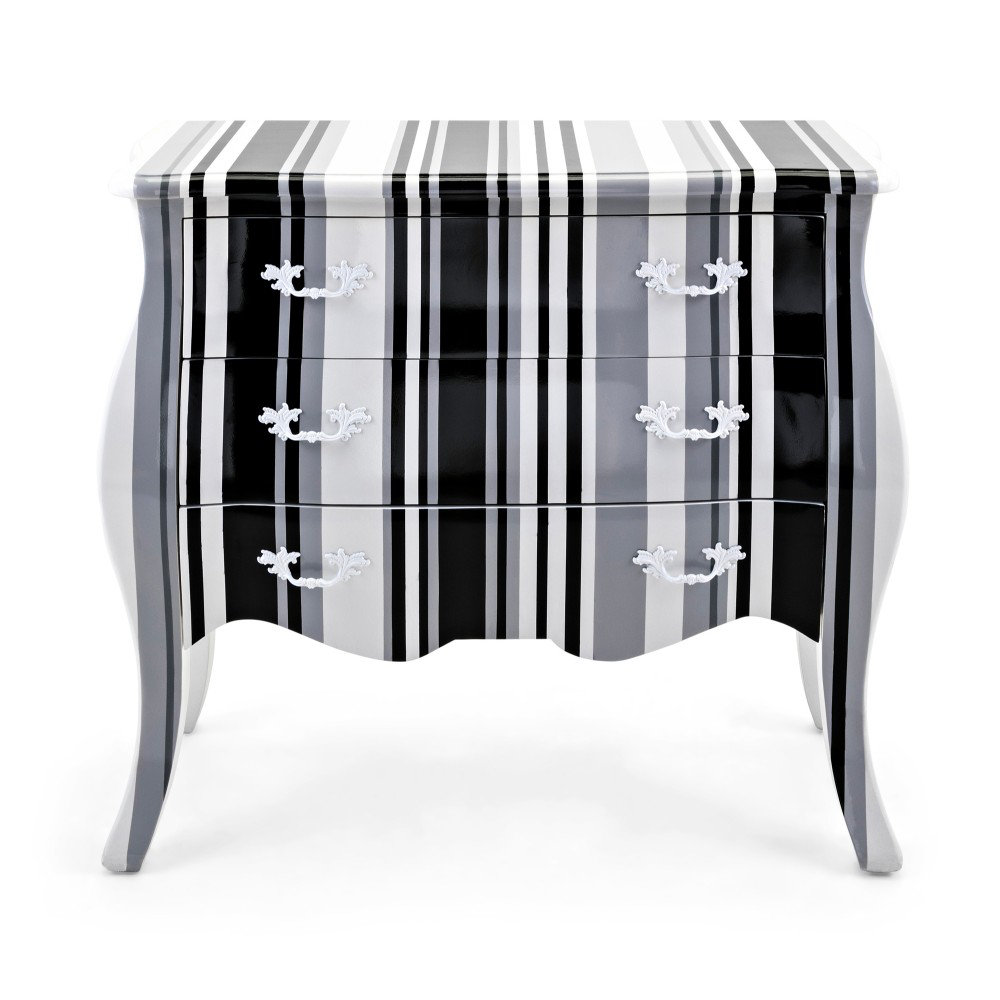 House Of Hampton Chinn Striped 3 Drawer Bachelor S Chest Wayfair