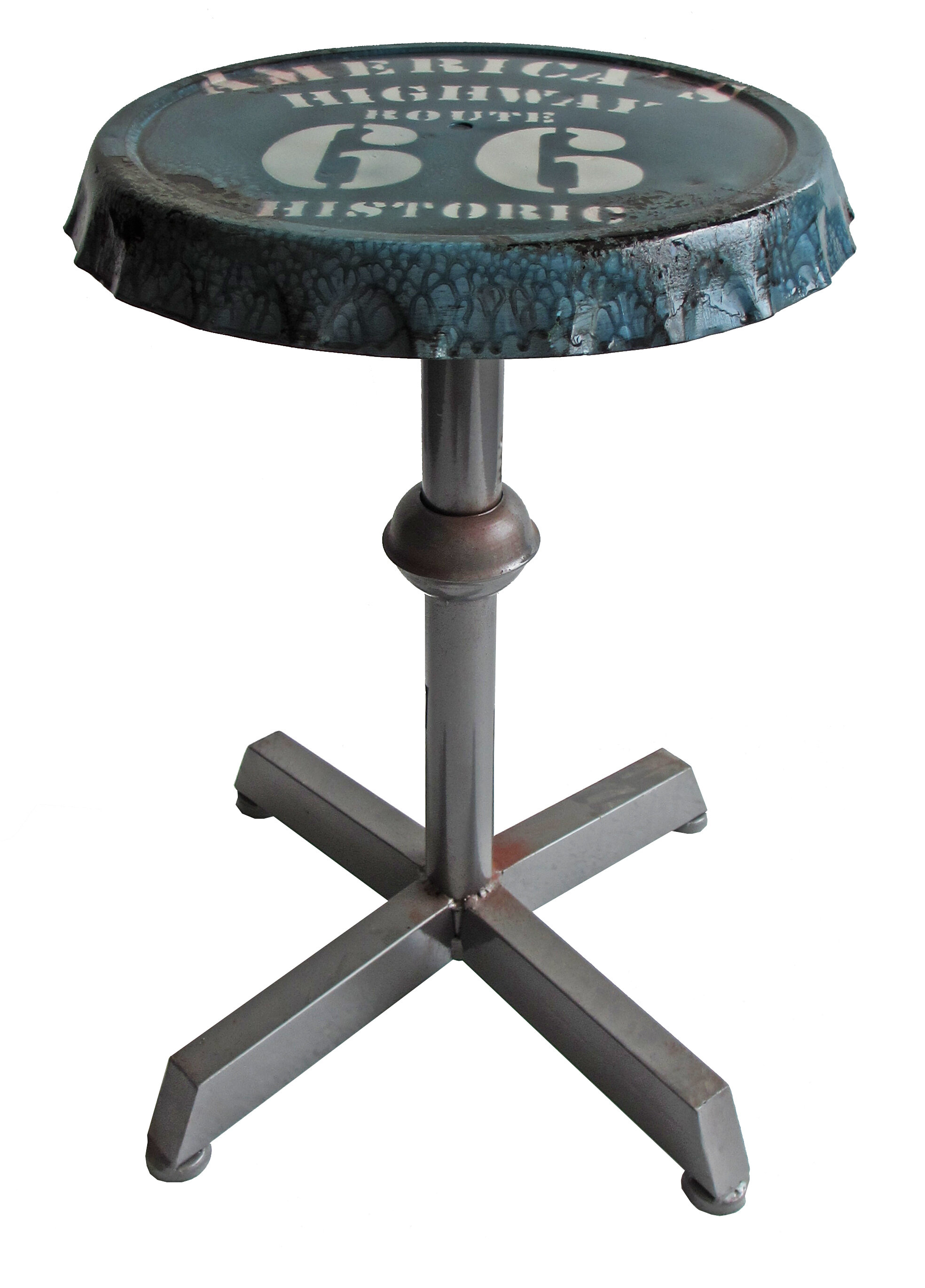 Williston Forge Kawamoto Bottle Cap Adjustable Height Bar Stool Wayfair