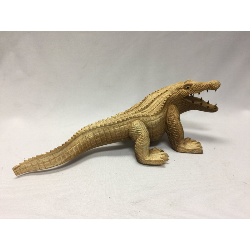 wooden crocodile