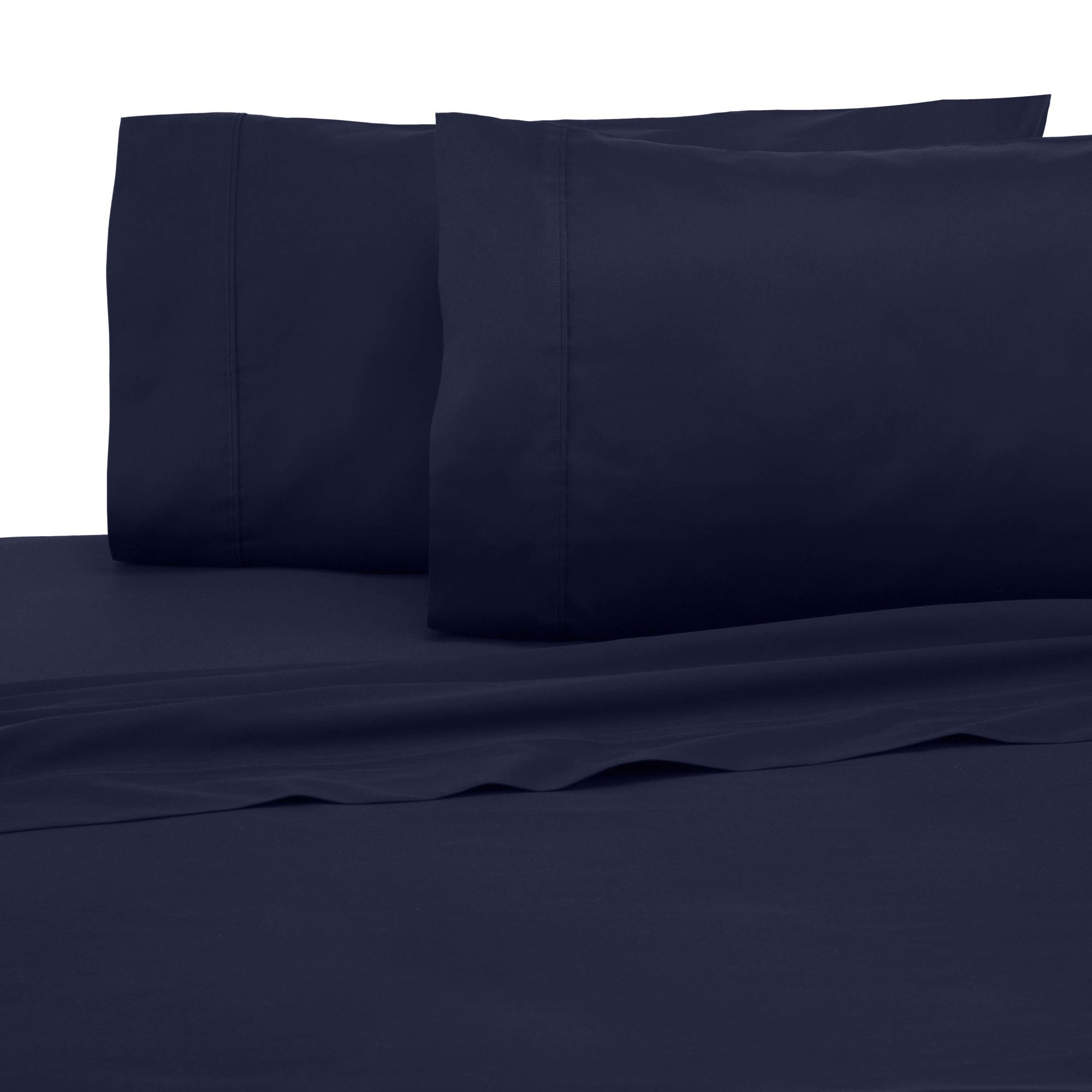 Set of 2 100/% Cotton Pillowcase Set 300 Thread Count Soft Solid Pillowcases