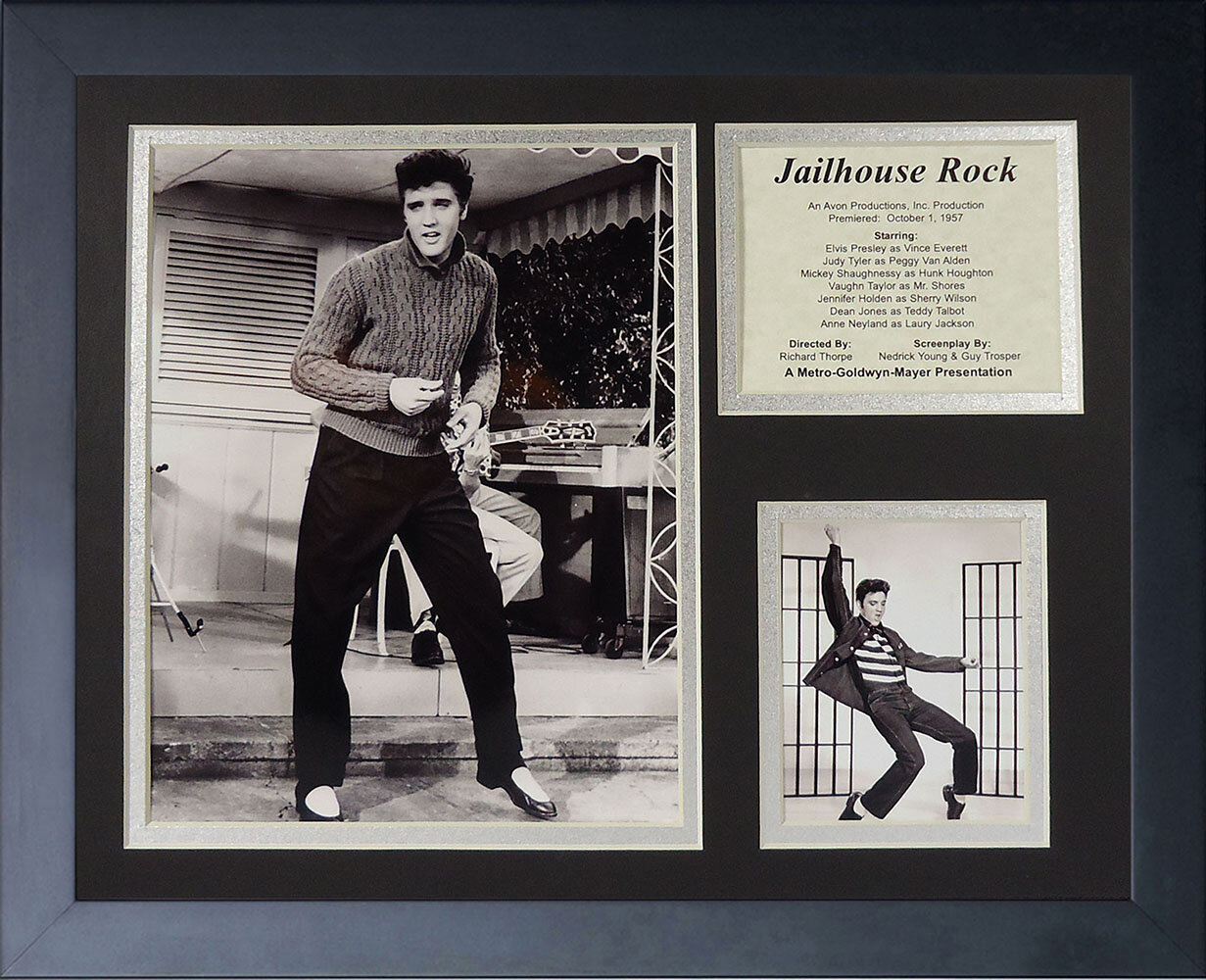 Legends Never Die Elvis Presley Jailhouse Rock Framed Memorabili Wayfair