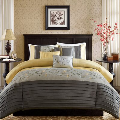 Red Barrel Studio West Drive Comforter Set Size Queen Color Yellow