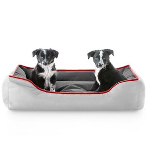 Reversible Waterproof Bolster Dog Bed