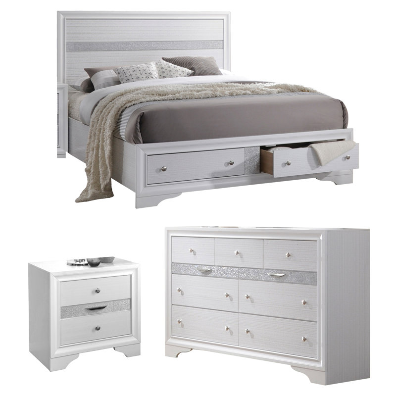 Rosdorf Park Cecelia Storage Platform Configurable Bedroom Set