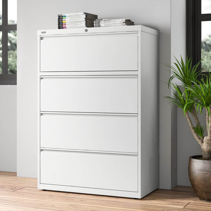 Lorell 4 Drawer Vertical Filing Cabinet Reviews Wayfair