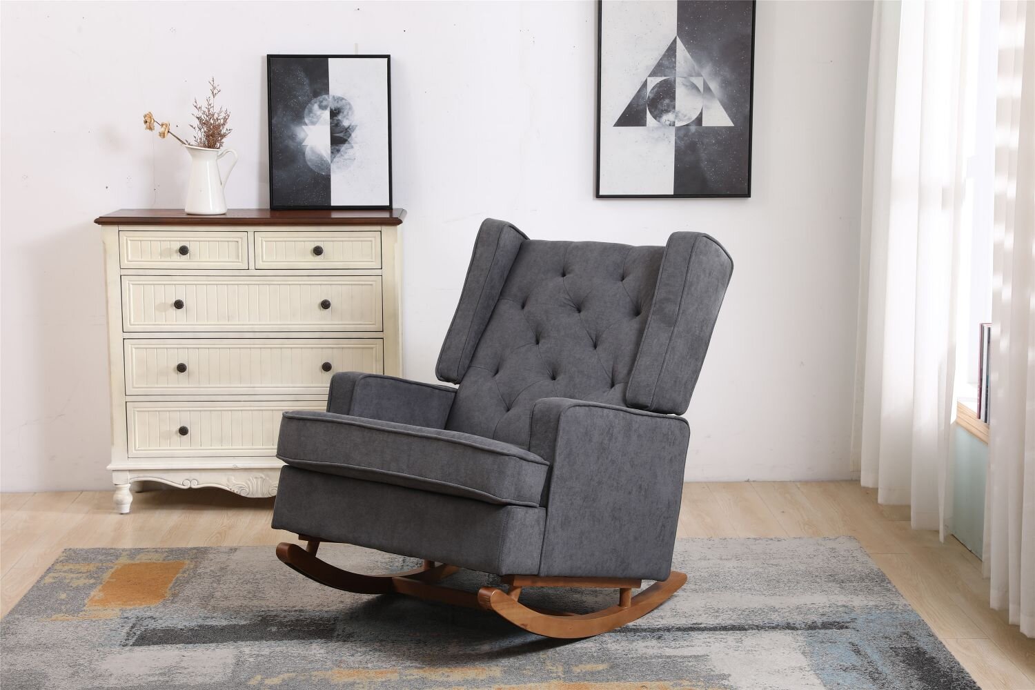 modern comfy rocking chair