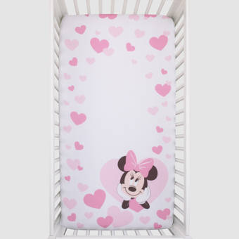 minnie mouse fitted crib sheet