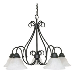 Claycomb 5-Light Shaded Chandelier