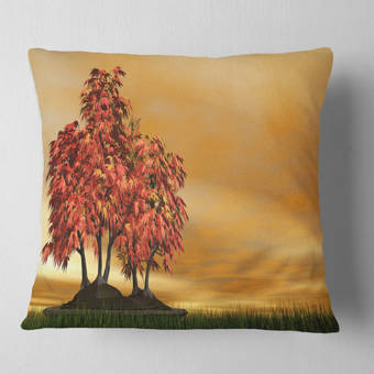 East Urban Home Landscape Bright Morning Glory Pool Pillow Wayfair
