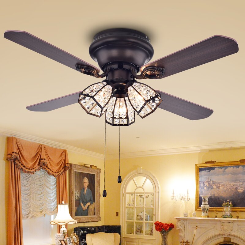Darby Home Co 52 4 Blade Outdoor Standard Ceiling Fan With Pull Chain Reviews Wayfair