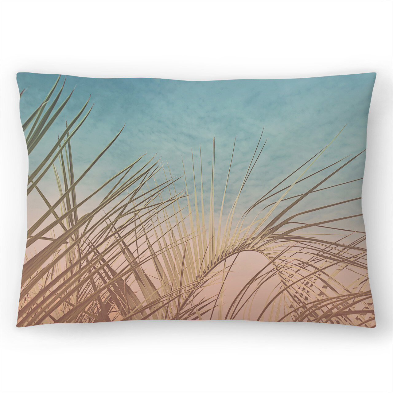 East Urban Home Pastel Palm Lumbar Pillow Wayfair