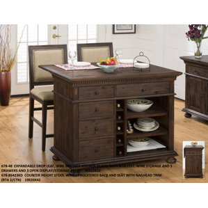 Addison Avenue 3 Piece Kitchen Island Set by Thr..