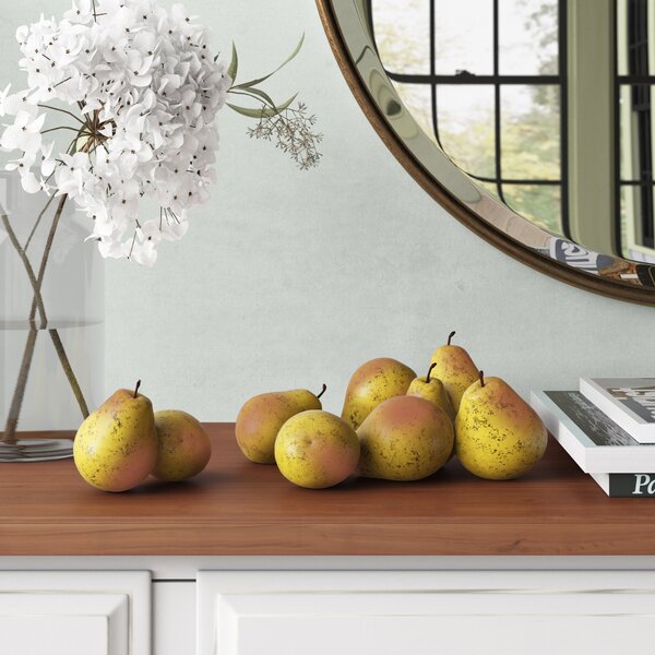Decorative fruit House Kitchen Artificial Apple pears Plastic Home Garden 