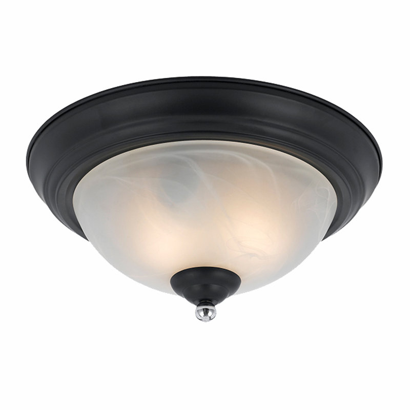 Red Barrel Studio Crofoot 2 Light Simple Bowl Flush Mount Reviews Wayfair