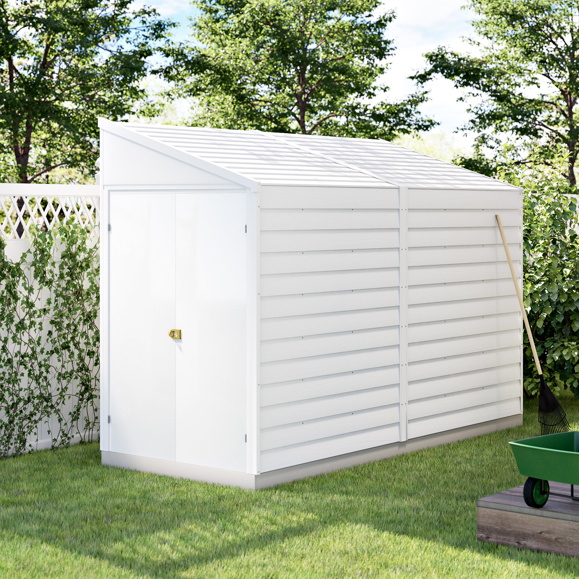 side yard bike storage