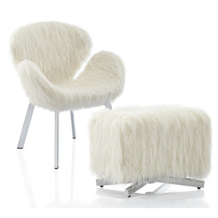 Go to store & view more images CosmoLiving by Cosmopolitan Estelle Chair and Ottoman