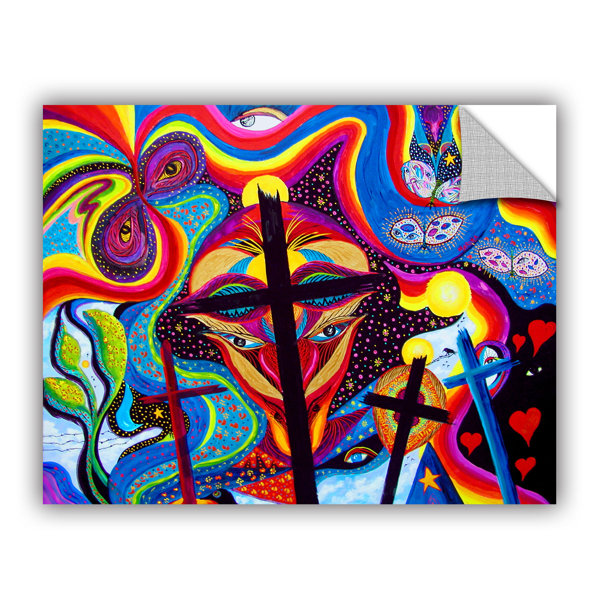 Artwall Artapeelz Crosses To Bear By Marina Petro Painting Print