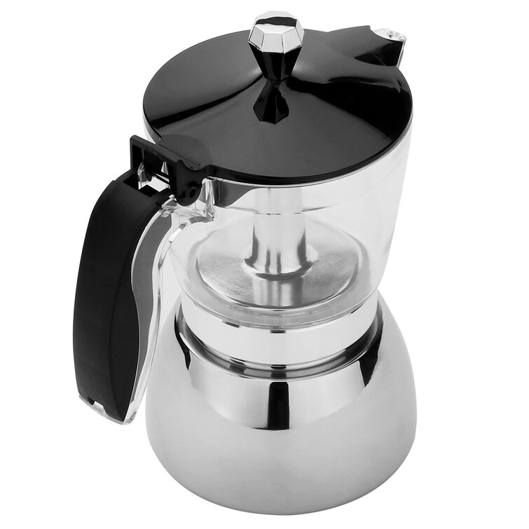 Stainless Steel Espresso Coffee Maker Stove Top Percolator Moka Pot 