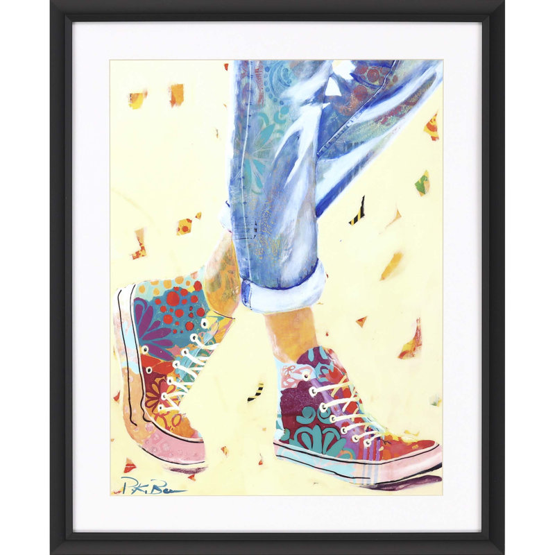Latitude Run High Tops Picture Frame Painting On Paper Wayfair